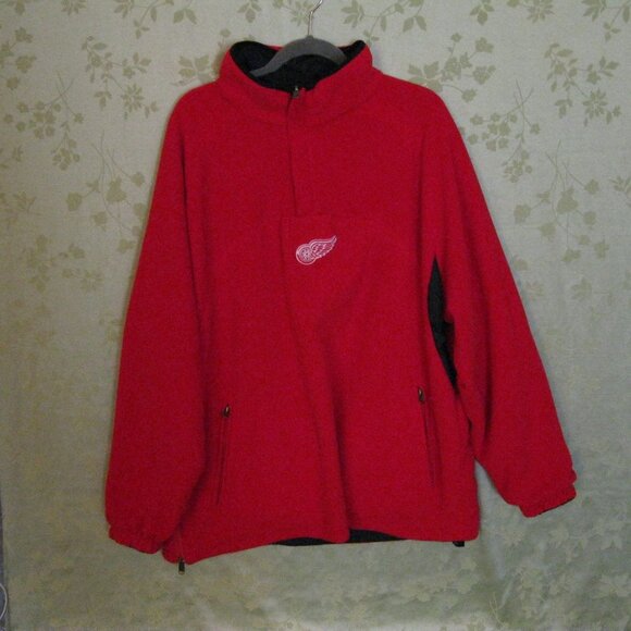 NHL Detroit Red wings fleece sweatshirt. Men size large, - Picture 7 of 10